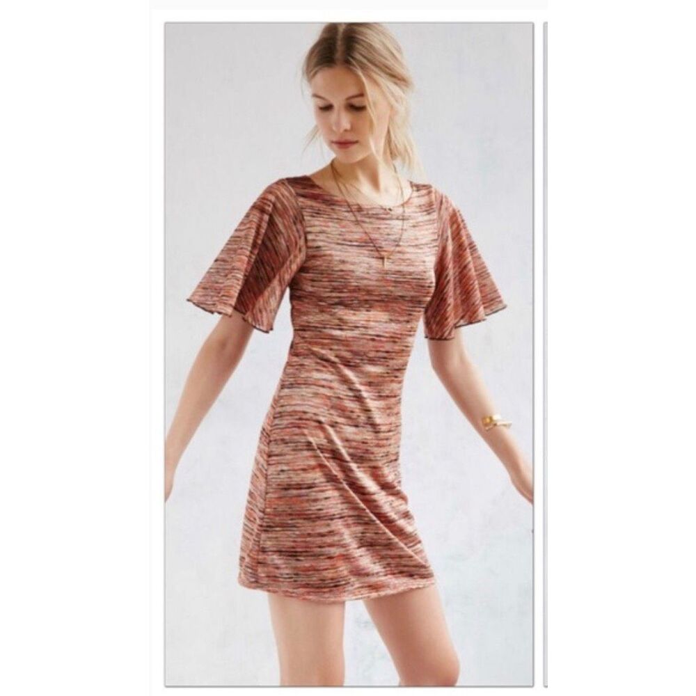 Urban Outfitters ecote Mabel flutter sleeve mini dress - S